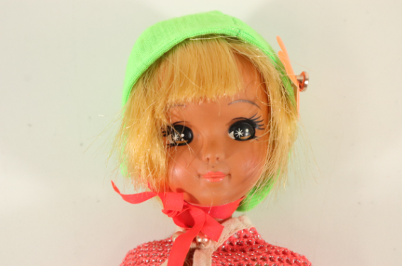 日やけしちゃった 虹のナナちゃん（シバ製作所）の顔のアップ写真